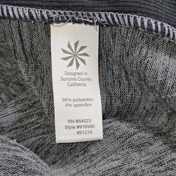Athleta Cowl Neck Thumbhole Pullover Gray Black Yoga Gym Athletic Pockets Small - Picture 6 of 8